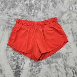 OFFLINE By Aerie Shorts Womens M Orange Hot Stuff Lined Athletic Running Gym